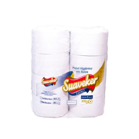 Papel hig rolao f simples suaveker luxo 8x300