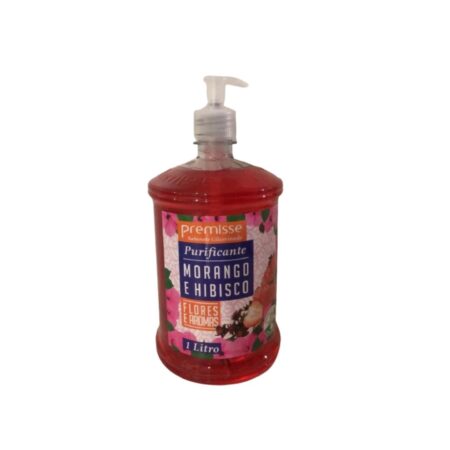 Sabonete premisse morango e hibiscus pump 1L
