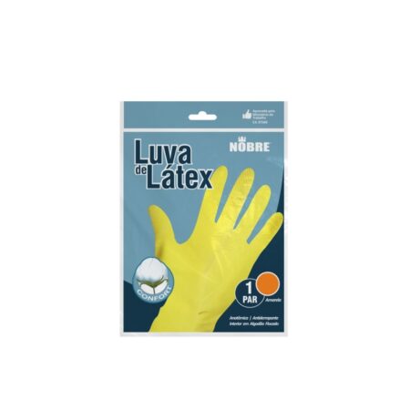 Luva latex multiuso p amarela goed