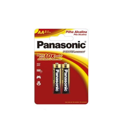 Pilha panasonic alcalina aa2
