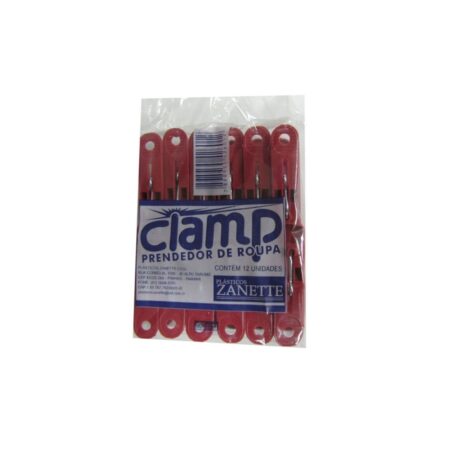 Prendedor roupas plast clamp 12UN
