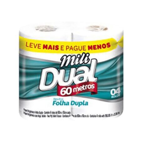 Papel hig mili dual folha dupla 60M