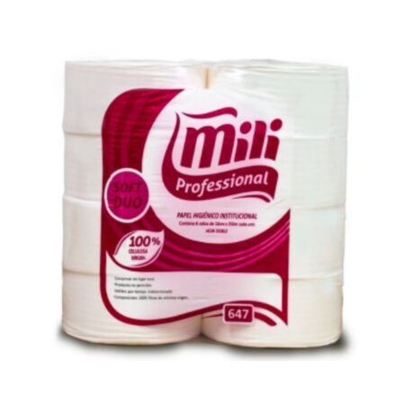 Papel hig rolao folha dupla mili cx8x250