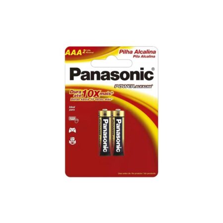 Pilha panasonic alcalina AAA com 2UN